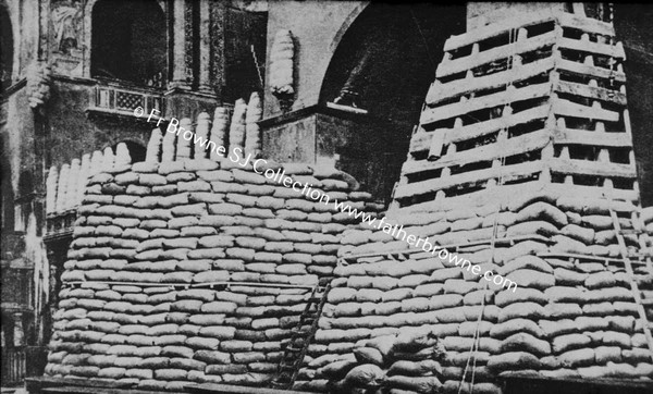 PROTECTING INTERIOR OF SAN MARCO DURING GREAT WAR